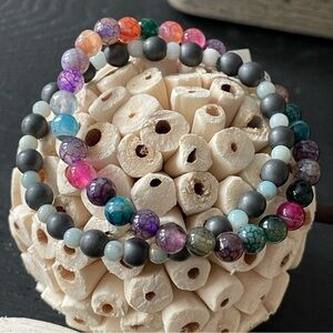 Multicolor Beaded Bracelet Set